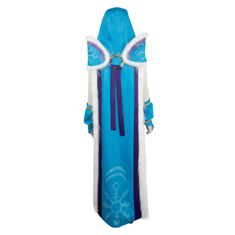 Dota 2 Crystal Maiden Game Chracter Blue Suit Cosplay Costume Outfits Halloween Carnival Suit
