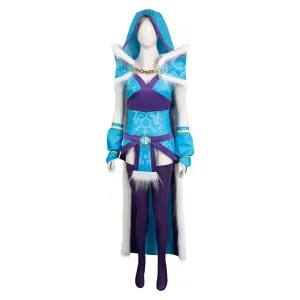 Dota 2 Crystal Maiden Game Chracter Blue Suit Cosplay Costume Outfits Halloween Carnival Suit