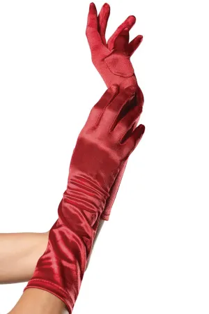 Elbow Length Satin Glove