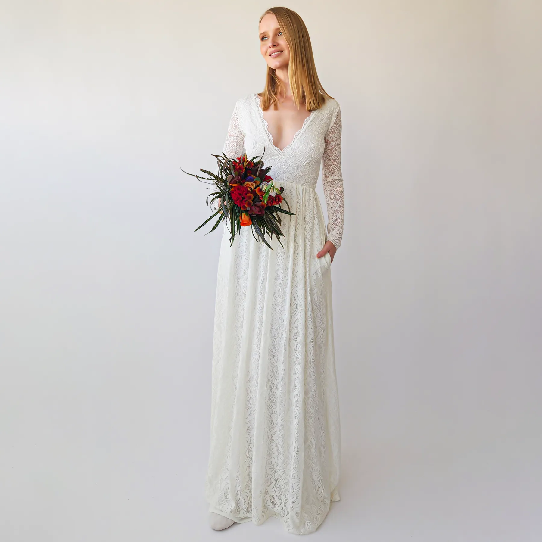 Empire waist maxi dress #1388