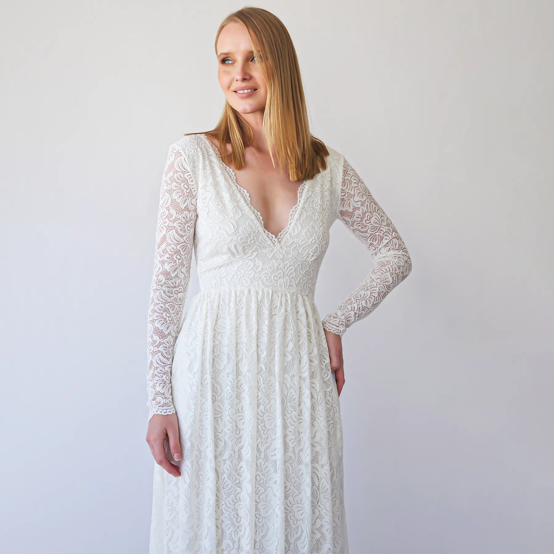 Empire waist maxi dress #1388