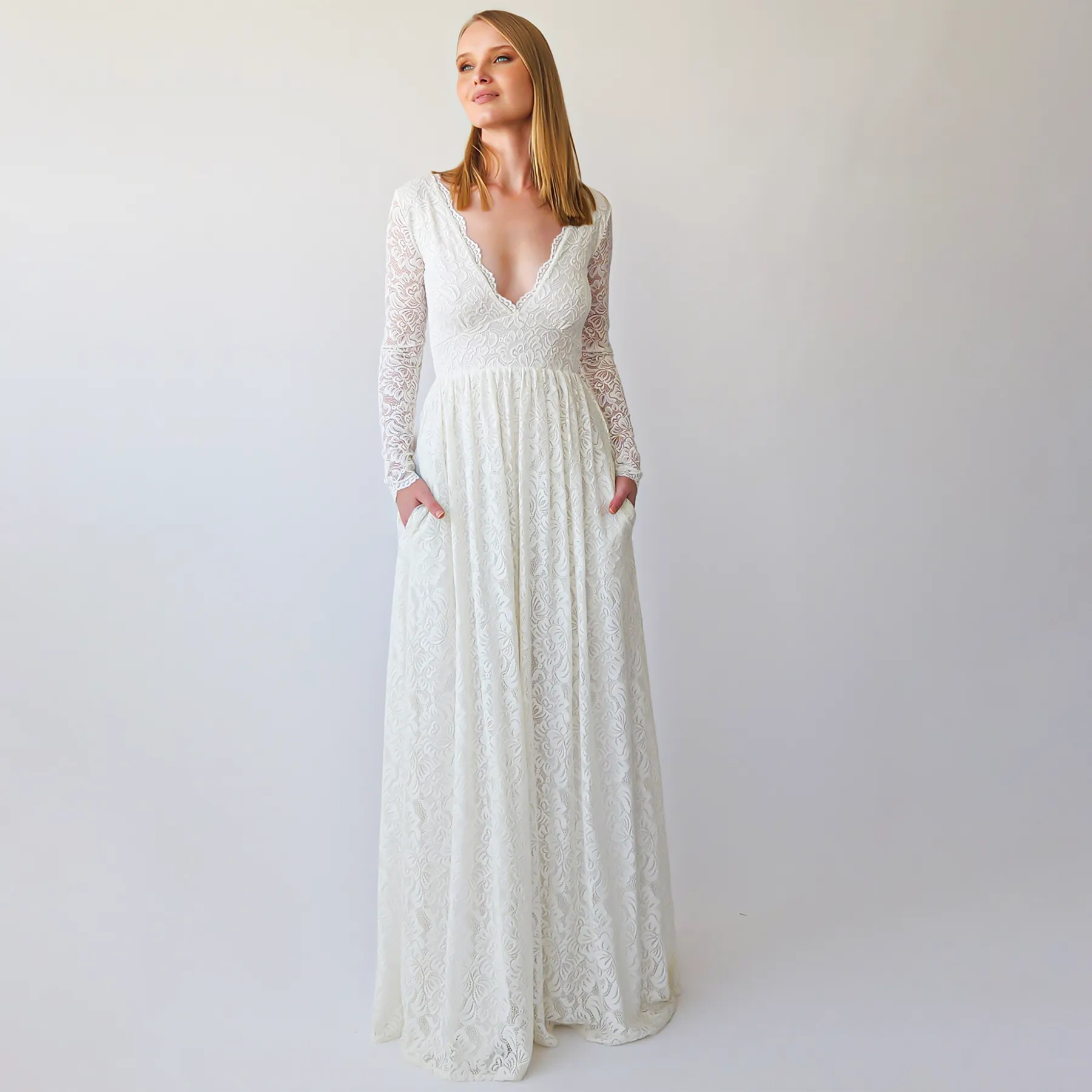 Empire waist maxi dress #1388