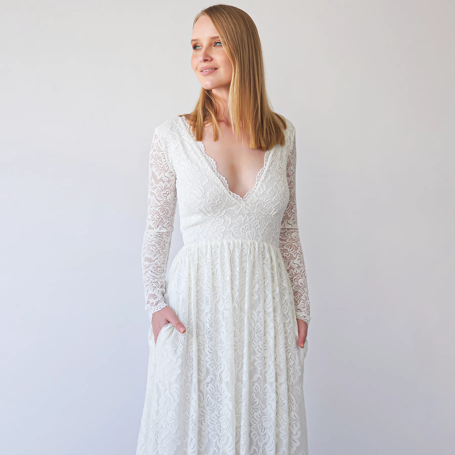 Empire waist maxi dress #1388
