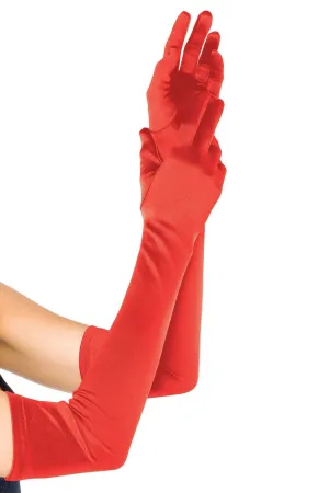 Extra Long Satin Gloves