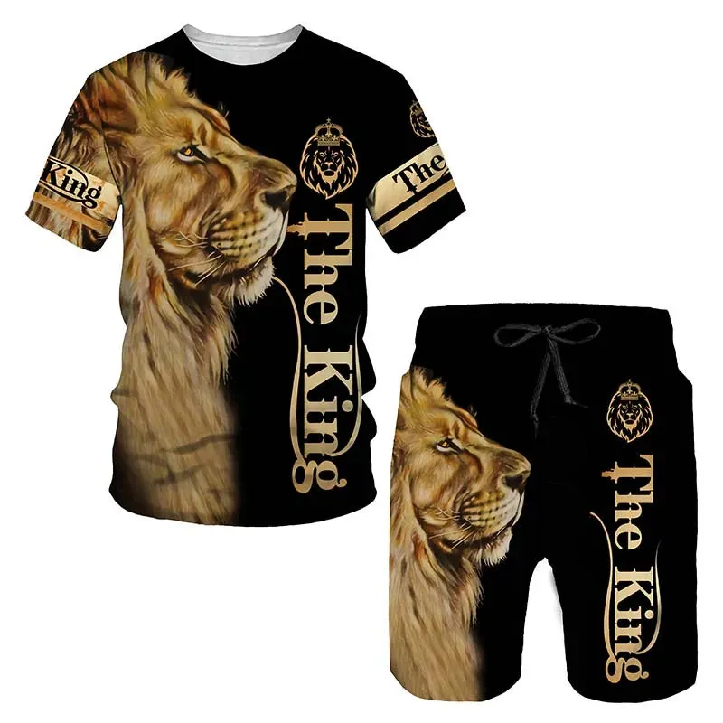 Ferocious Lion Summer Tracksuit Set