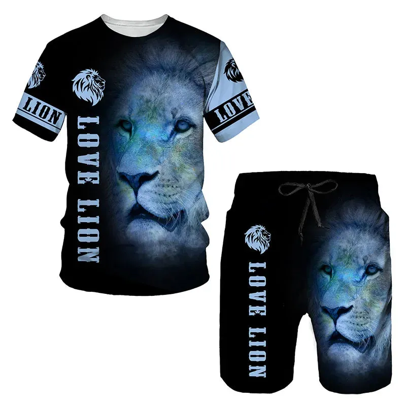 Ferocious Lion Summer Tracksuit Set