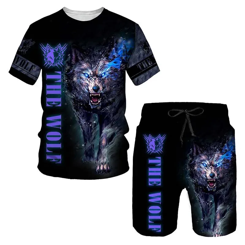 Ferocious Lion Summer Tracksuit Set
