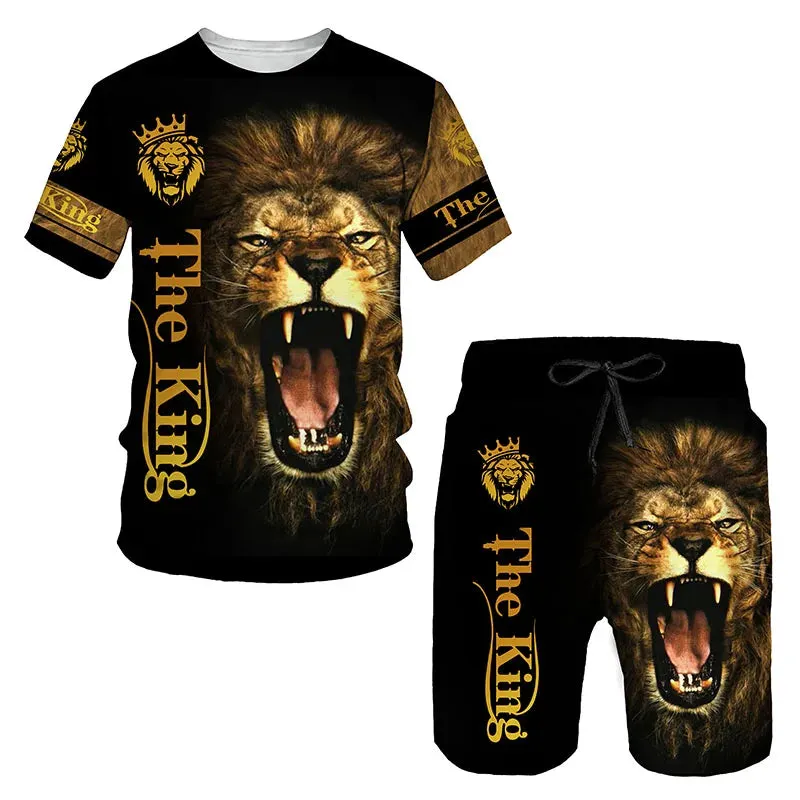 Ferocious Lion Summer Tracksuit Set