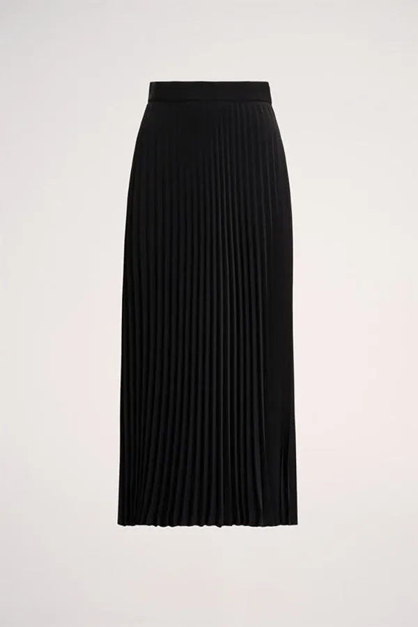 FILETTO BLACK PLEATED SKIRT