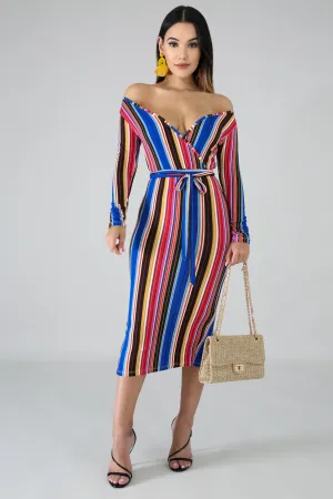 Flirty Flannel Stripe Dress
