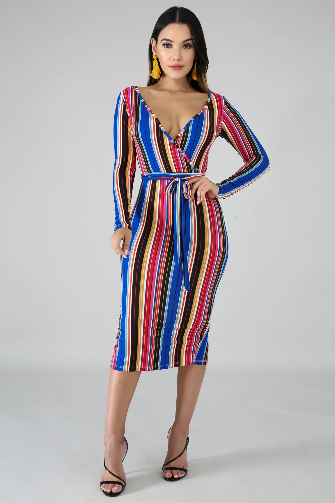 Flirty Flannel Stripe Dress