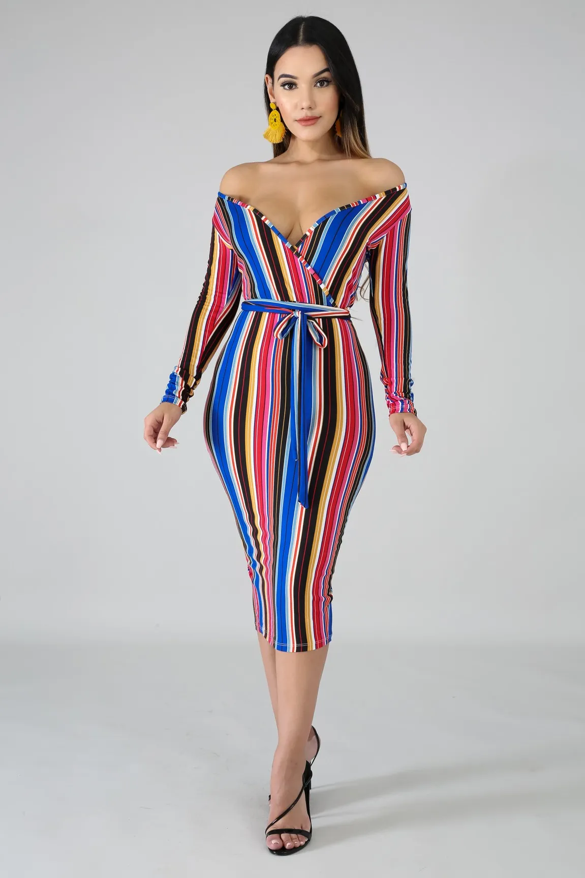 Flirty Flannel Stripe Dress