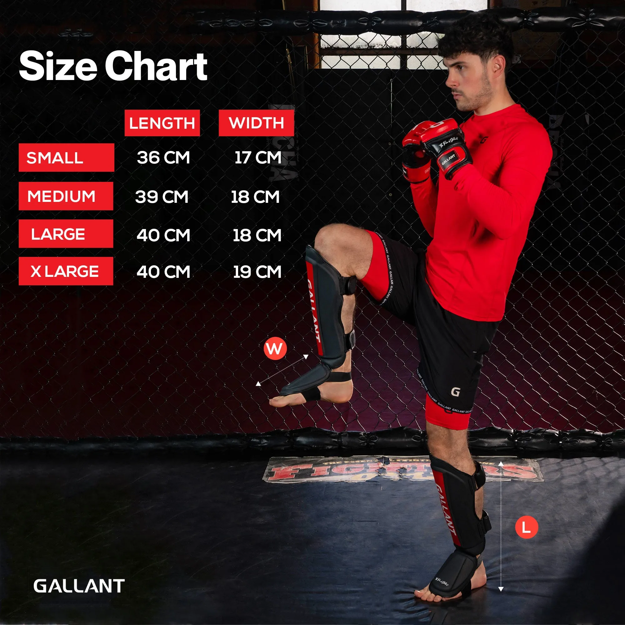 Gallant Heritage Muay Thai Shin Guards - MMA Shin Guards