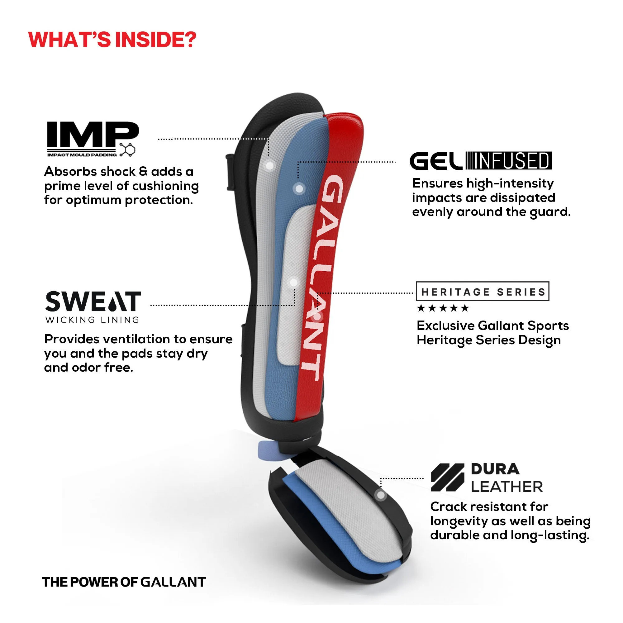 Gallant Heritage Muay Thai Shin Guards - MMA Shin Guards
