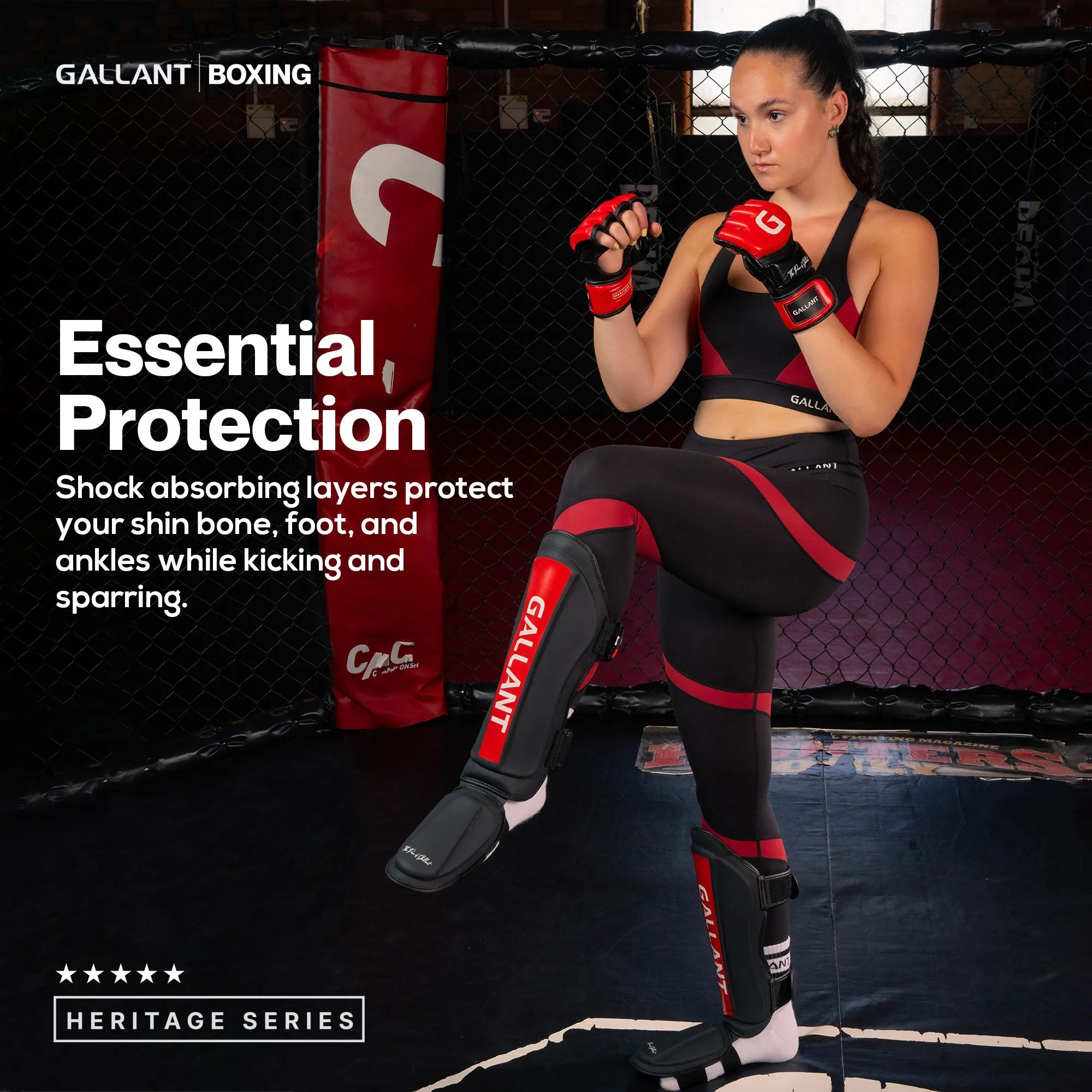 Gallant Heritage Muay Thai Shin Guards - MMA Shin Guards