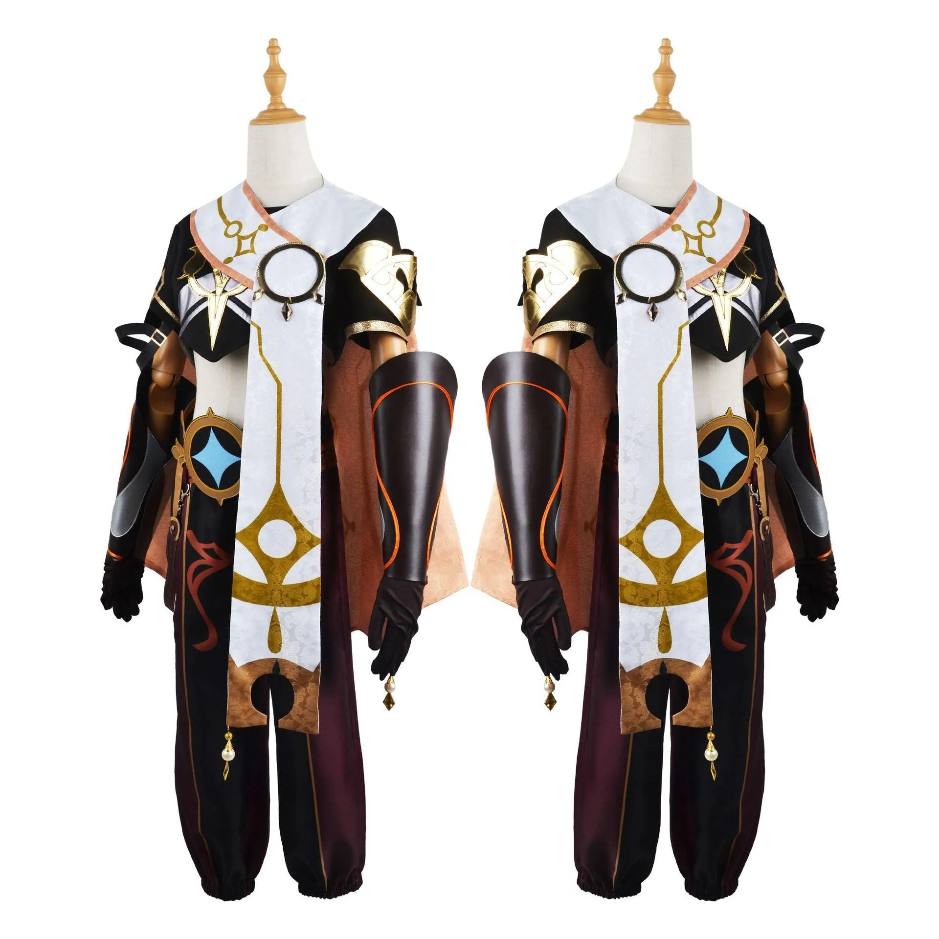 Genshin Impact Traveler Aether Outfits Halloween Carnival Suit Cosplay Costume