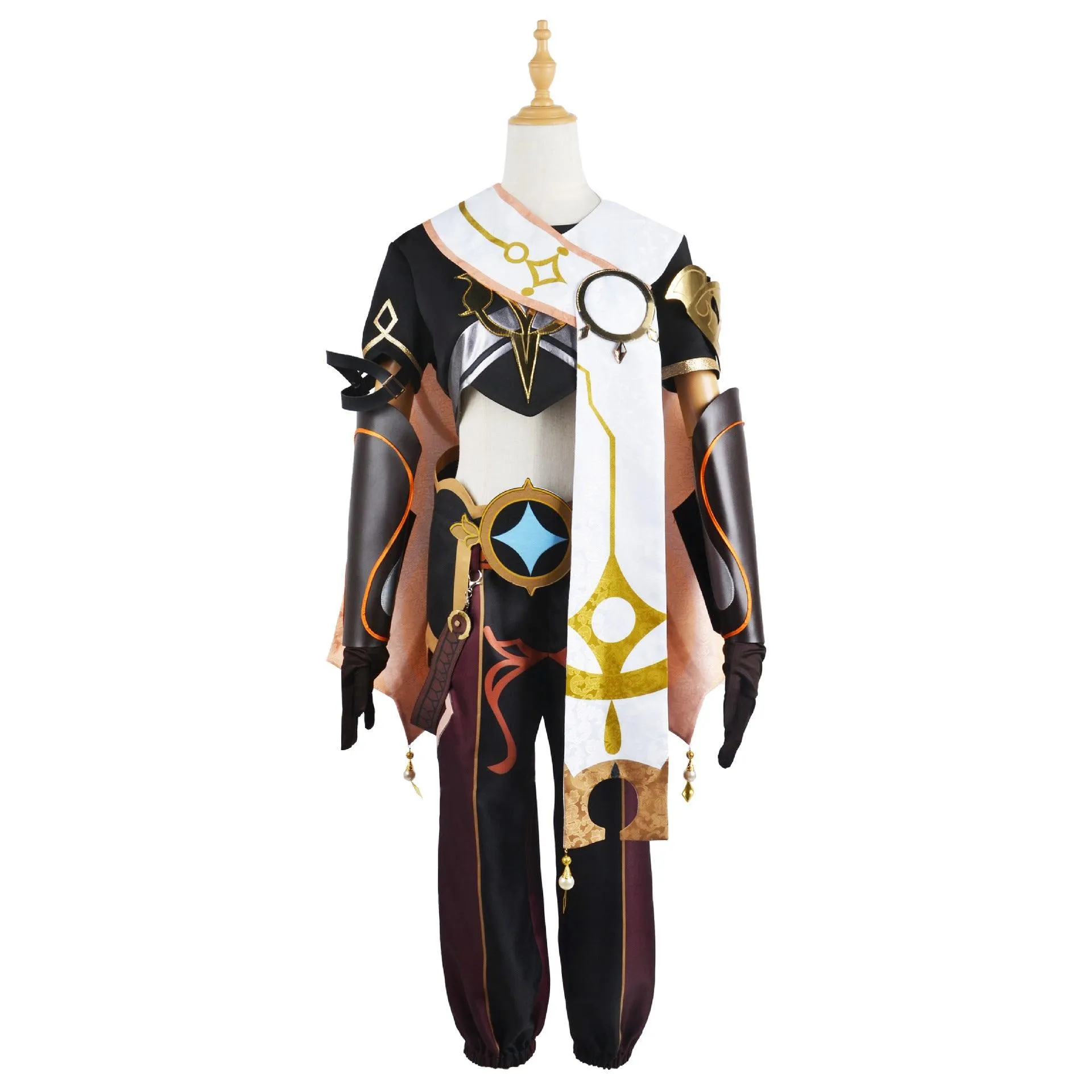 Genshin Impact Traveler Aether Outfits Halloween Carnival Suit Cosplay Costume