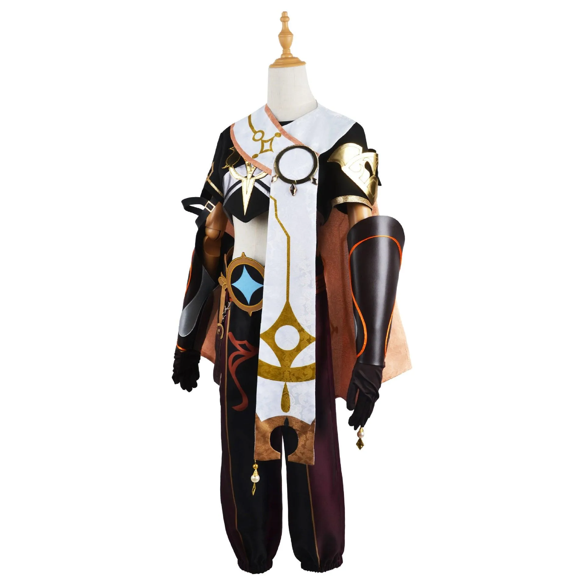 Genshin Impact Traveler Aether Outfits Halloween Carnival Suit Cosplay Costume