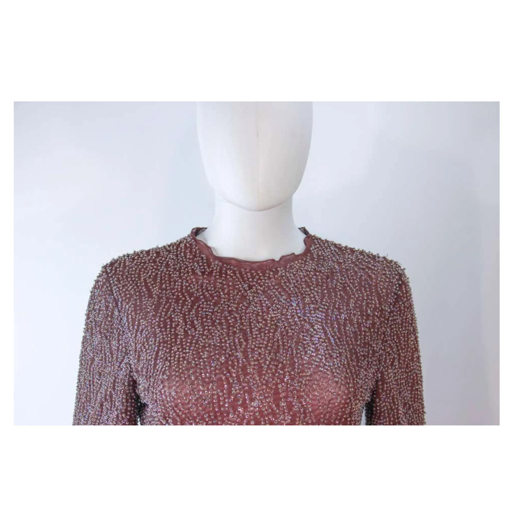 GIORGIO ARMANI Pink Mauve Silk Pant & Body Suit Size 42