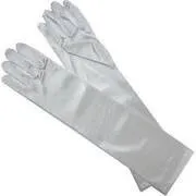 Girls Long Satin Gloves