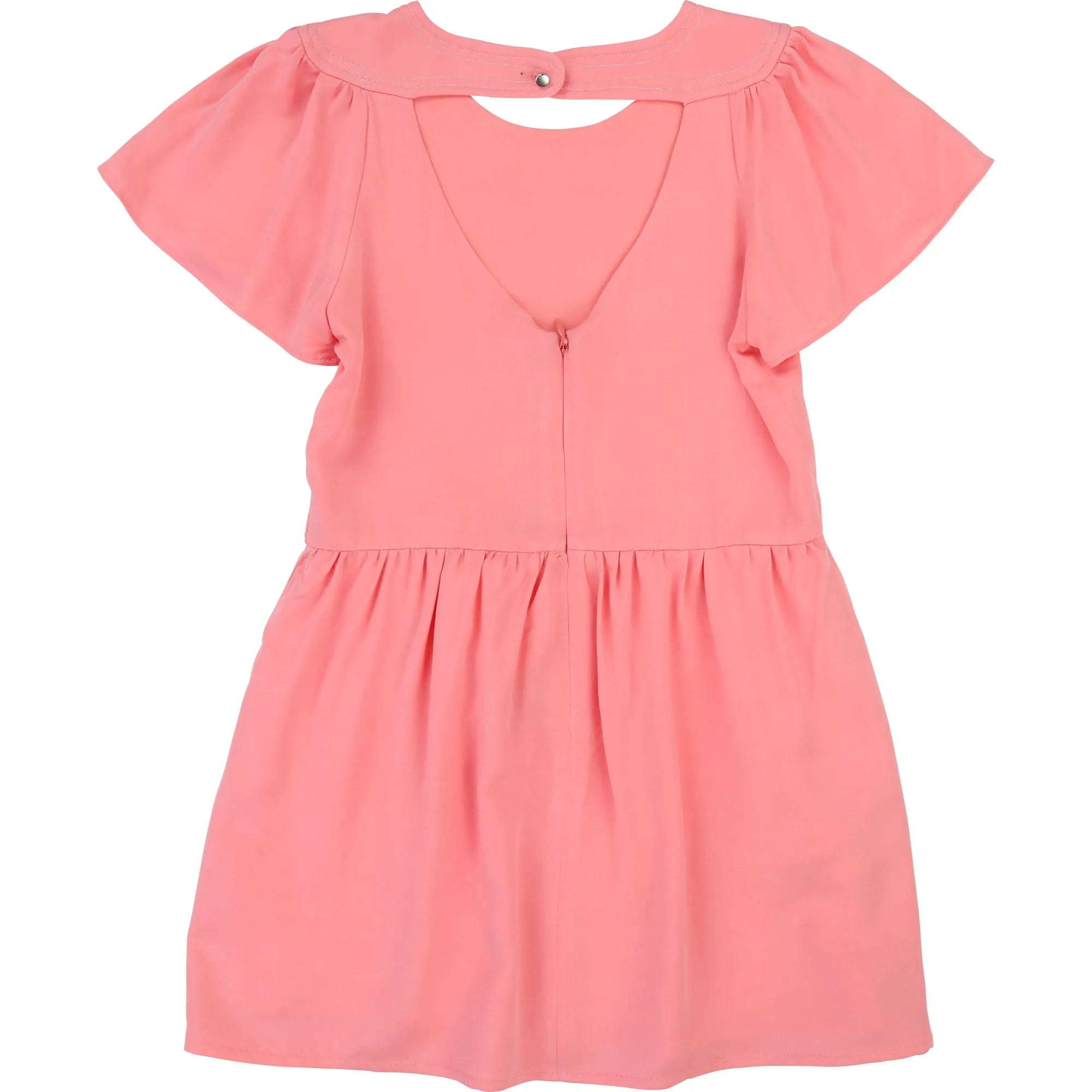 Girls Plain Pink Dress