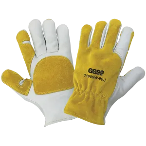 Global Glove & Safety 3100SW Premium Cowhide Drivers Gloves Commonly Used for Spot Welding