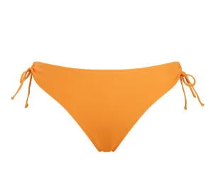 Golden Hour Tie Side Brazilian Swim Bottom - Orange Zest
