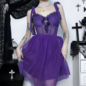 Gothic Lolita Strap Dress  KF70357