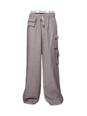 Grey Pockets Trousers Swaggg