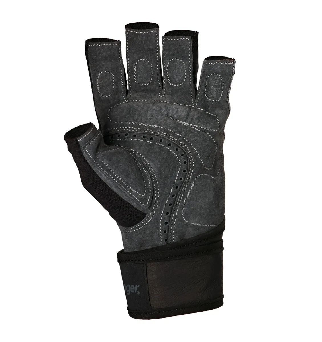 Harbinger BioFlex Elite Wrist Wrap Weight Lifting Gloves - Black