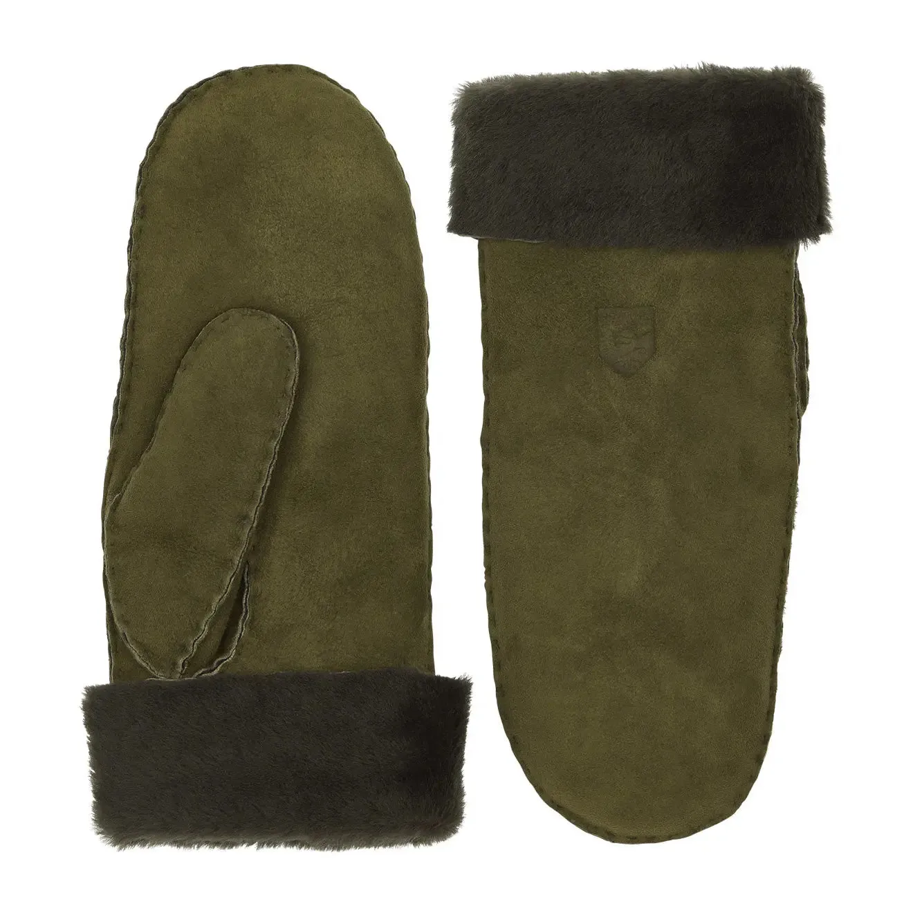 Hestra Sheepskin Mitt Green