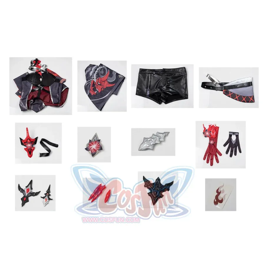 Honkai: Star Rail Red Acheron Cosplay Costume C09025E  B