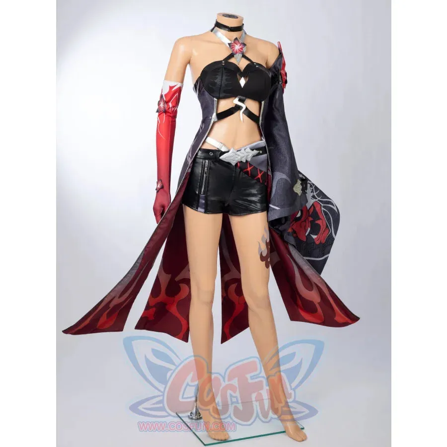 Honkai: Star Rail Red Acheron Cosplay Costume C09025E  B
