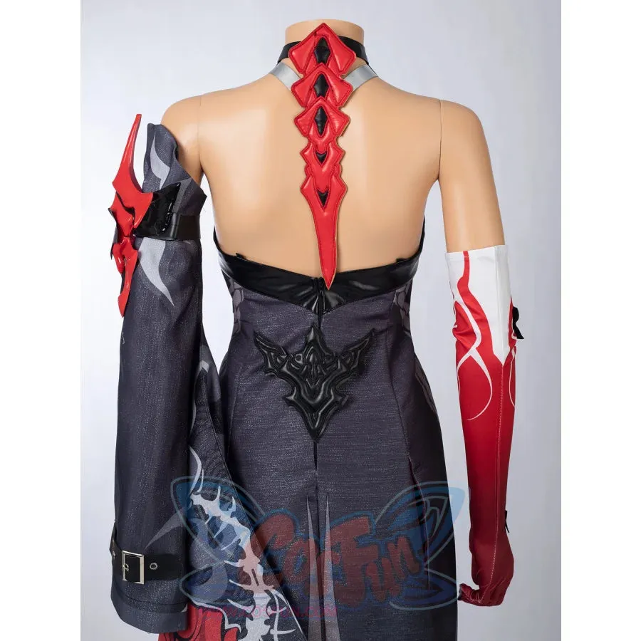 Honkai: Star Rail Red Acheron Cosplay Costume C09025E  B