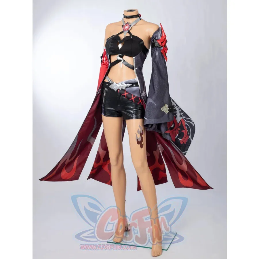 Honkai: Star Rail Red Acheron Cosplay Costume C09025E  B