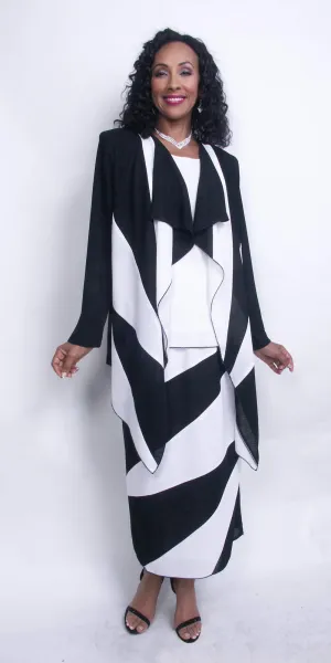 Hosanna 3566 Modest 3-Piece Tea-Length Dress Set