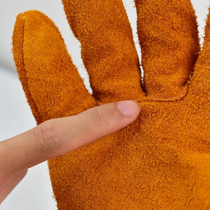 IronHide Pro Working Gloves - Premium Cowhide Safety Gloves (3, 5, or 10 Pairs)