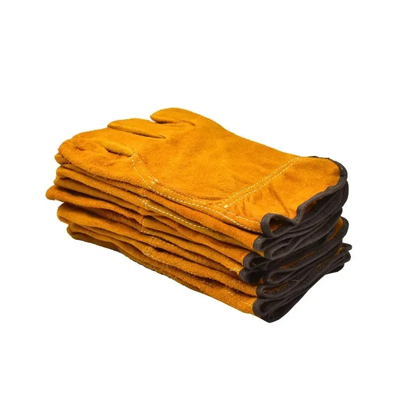 IronHide Pro Working Gloves - Premium Cowhide Safety Gloves (3, 5, or 10 Pairs)
