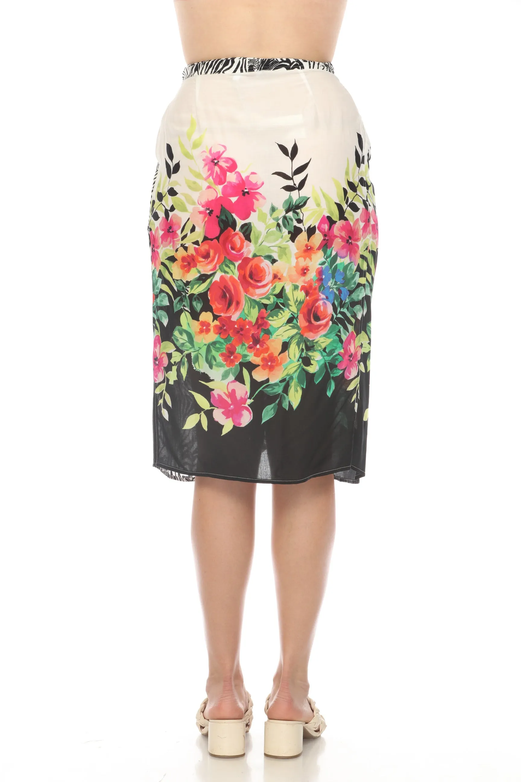 Johnny Was Beach Wrap Cover-Up Skirt CSW7922-M