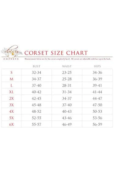 Lavish 3 PC Premium Lace Witch Corset Costume