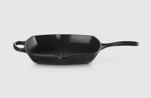 Le Creuset Cast Iron Square Grillit®- 26cm Satin Black