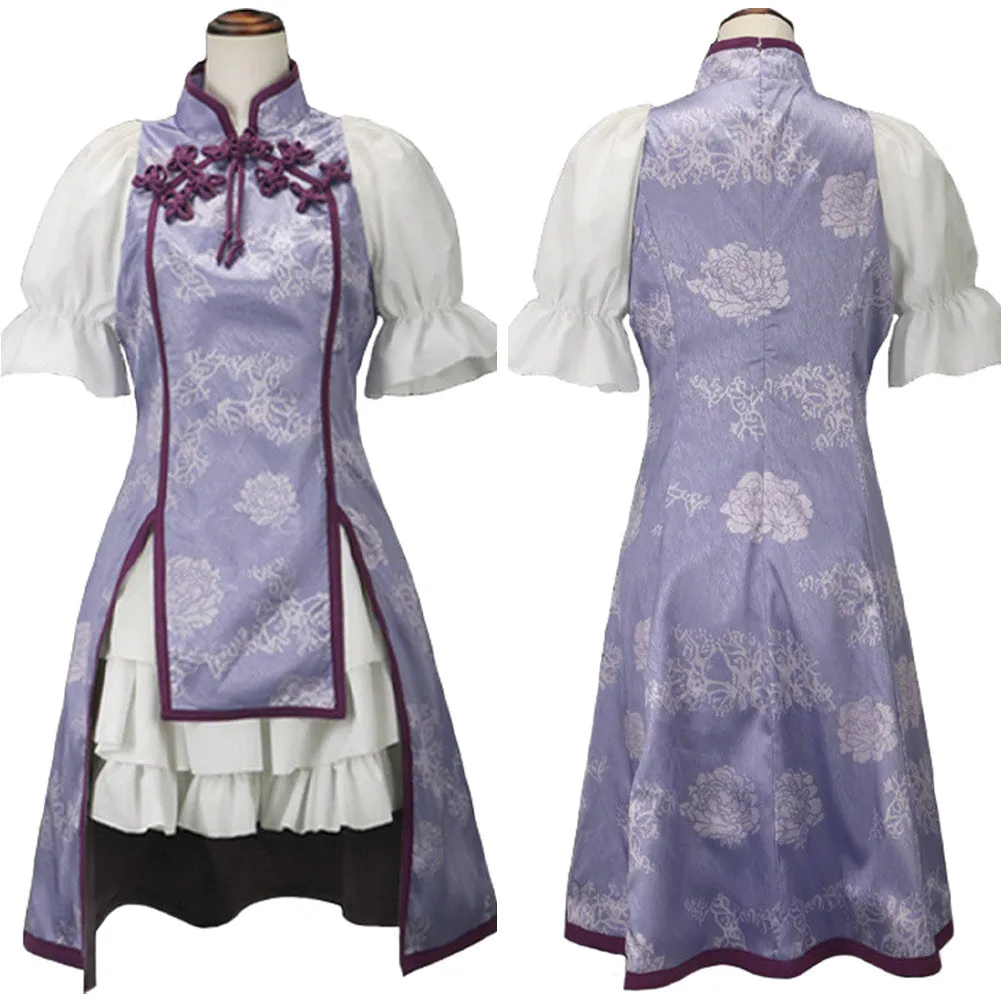Mahou Shoujo Madoka★Magica Akemi Homura Cosplay Cheongsam Costume Outfits Halloween Carnival Suit