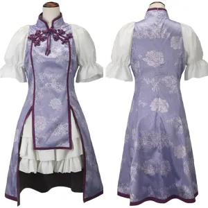 Mahou Shoujo Madoka★Magica Akemi Homura Cosplay Cheongsam Costume Outfits Halloween Carnival Suit