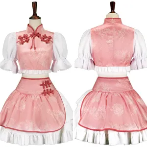 Mahou Shoujo Madoka★Magica Kaname Madoka Cosplay Cheongsam Dress Costume Outfits Halloween Carnival Suit
