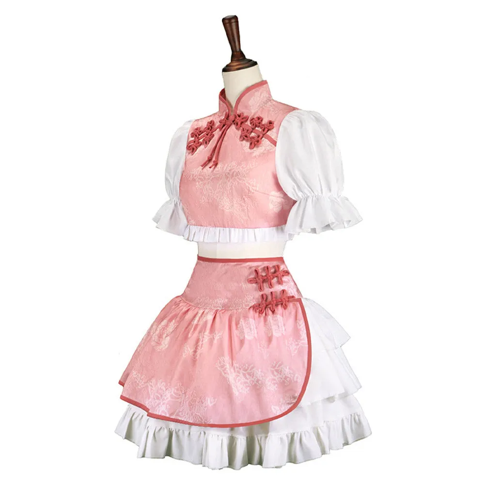 Mahou Shoujo Madoka★Magica Kaname Madoka Cosplay Cheongsam Dress Costume Outfits Halloween Carnival Suit