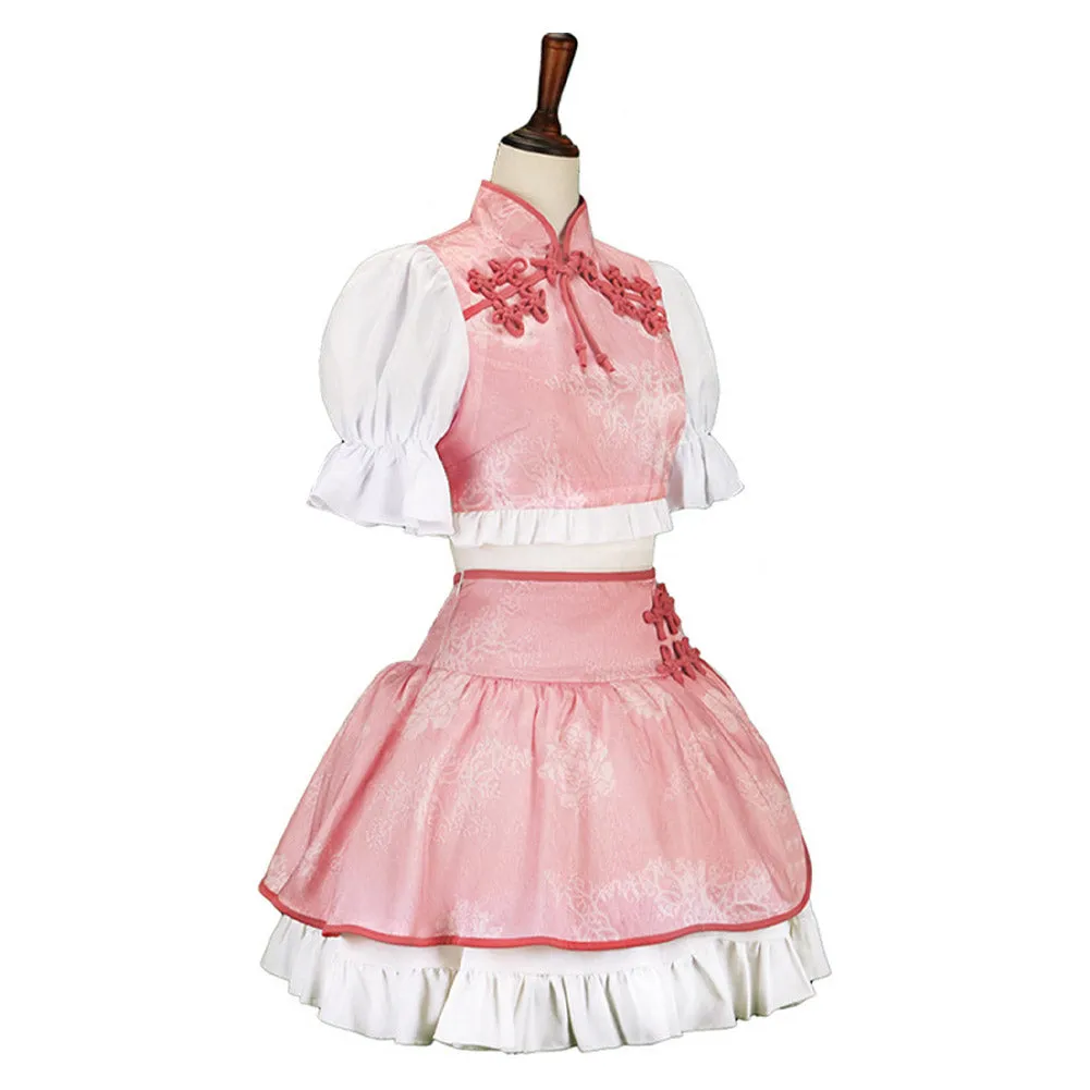 Mahou Shoujo Madoka★Magica Kaname Madoka Cosplay Cheongsam Dress Costume Outfits Halloween Carnival Suit