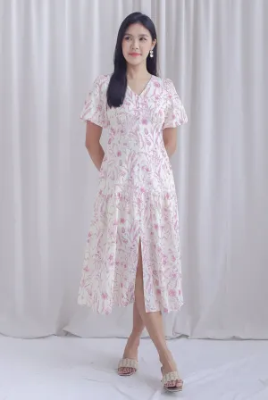 Marney Slit Mermaid Maxi Dress In Pink