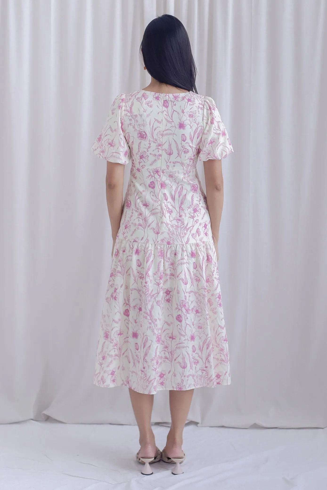 Marney Slit Mermaid Maxi Dress In Pink