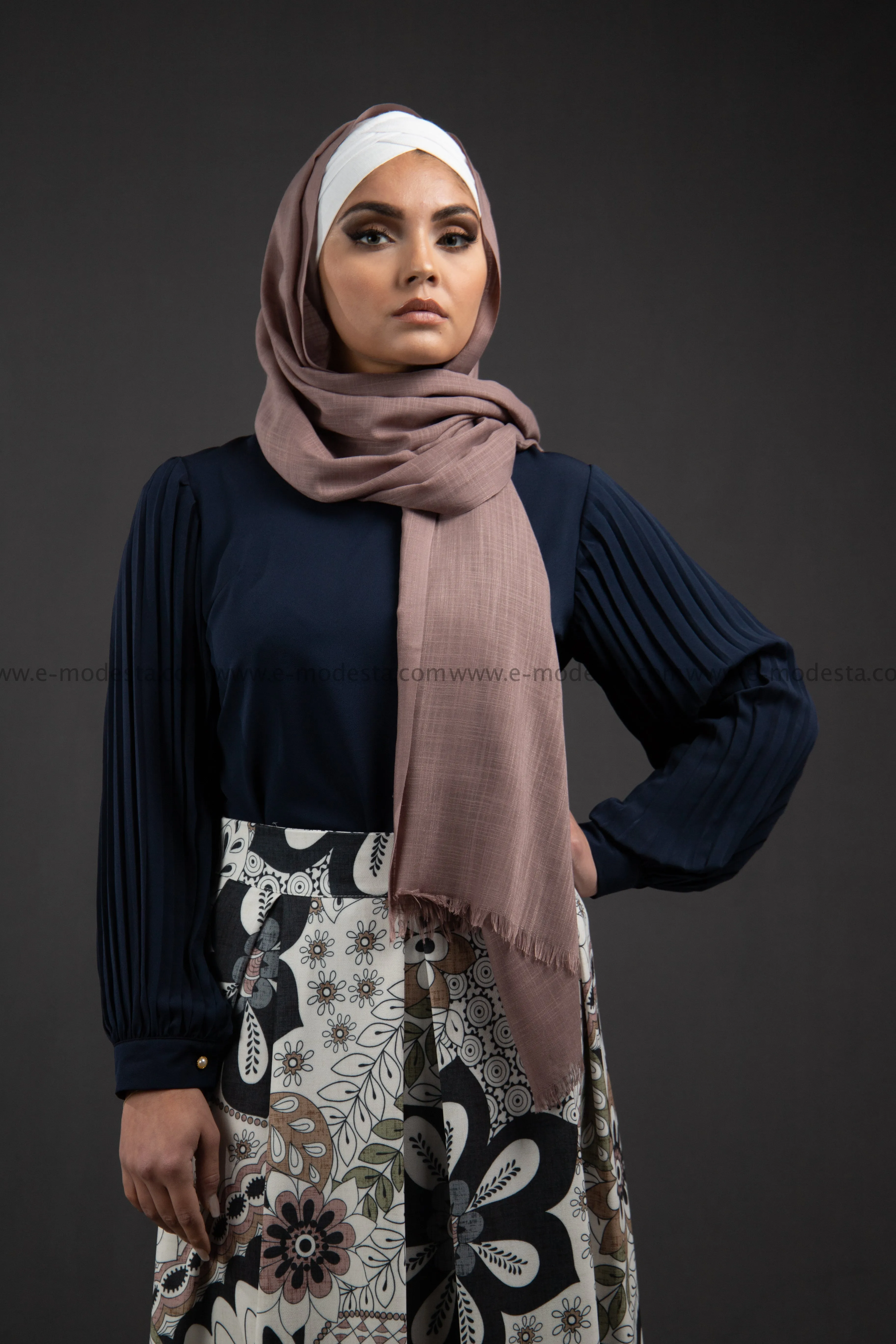 Maxi Floral Skirt | Pink & Blue | Lined from Inside