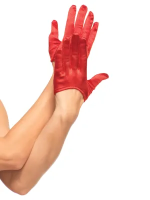 Mini Cropped Satin Gloves